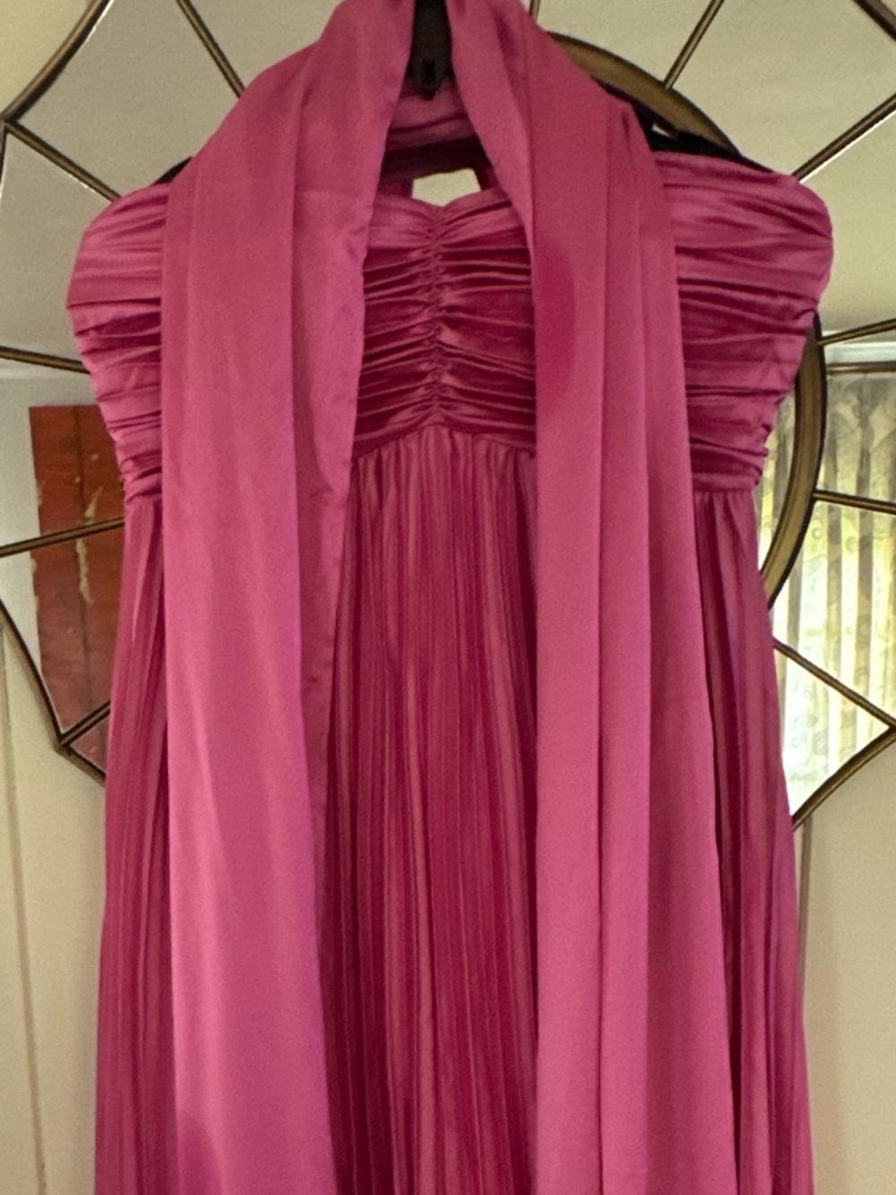 Fancy D Magenta Mia Maxi Dress with scarf